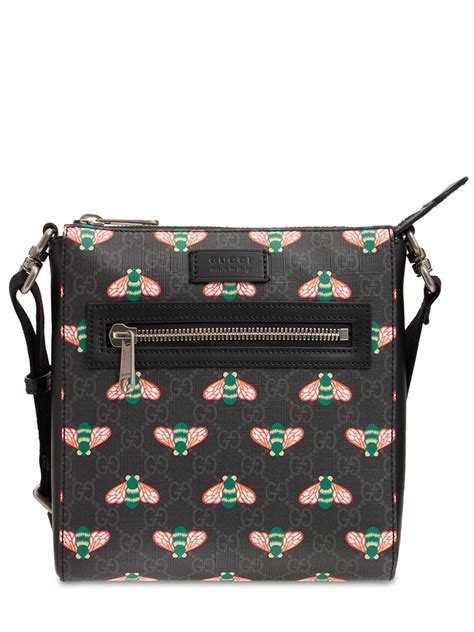 gucci side bag with bee|Gucci messenger bag bee.